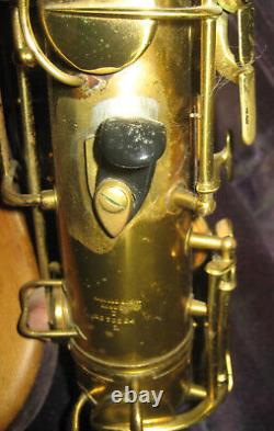 Vintage 1937 Conn 10M Naked Lady Tenor Saxophone Rolled Tone Holes