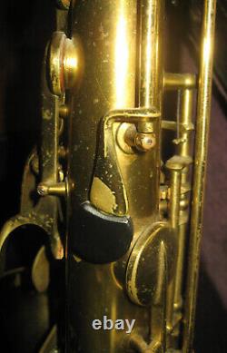 Vintage 1937 Conn 10M Naked Lady Tenor Saxophone Rolled Tone Holes