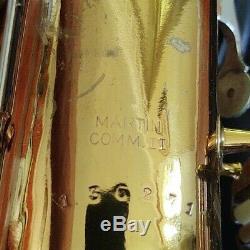 Vintage 1940 Martin Committee Professional Tenor Saxophone with Case and Strap