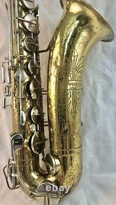 Vintage 1947 Conn/ Martin Pan American Tenor Saxophone with Case and Mouthpiece