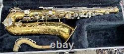 Vintage 1960's The Indiana By Martin Elkhart Ind. Tenor Saxophone with Case