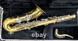 Vintage 1960's The Indiana By Martin Elkhart Ind. Tenor Saxophone with Case