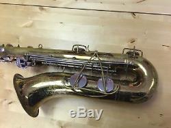 Vintage Bundy Tenor Saxophone With Neck And Case, Plays Needs 1 Cork