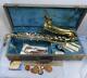 Vintage CONN TENOR Saxophone 665455 In Case Instrument Strap Pads LeBlanc Swab