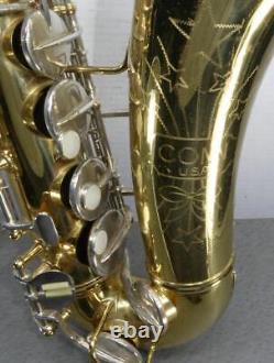 Vintage CONN TENOR Saxophone 665455 In Case Instrument Strap Pads LeBlanc Swab