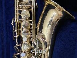 Vintage Conn N-Series Alto Saxophone 1970 or 1980s Gold Tone in Case