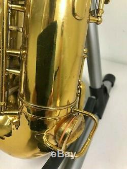 Vintage Conn Pan American 60M Stencil Tenor Saxophone with Hamilton Stamp & Case