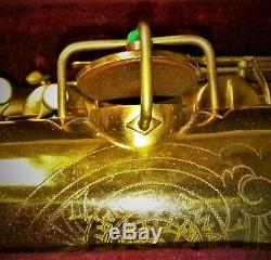 Vintage Conn Pan American Tenor Saxophone 1931 With Original Hard Shell Case