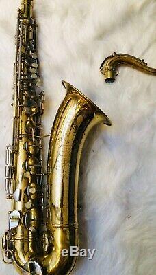 Vintage Conn Shooting Star Tenor Saxophone Sax Woodwind Instrument with Case