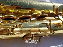 Vintage Conn Shooting Stars Tenor Saxophone With Mouthpiece and Case