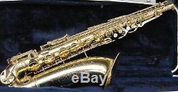 Vintage Conn Tenor sax withcase made in the USA Just serviced plays very well