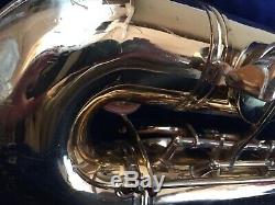 Vintage Conn Tenor sax withcase made in the USA Just serviced plays very well
