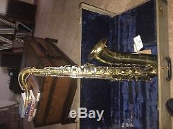 Vintage Elkhart Build By Buescher 31A Tenor Sax Saxophone W Case