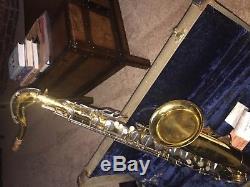 Vintage Elkhart Build By Buescher 31A Tenor Sax Saxophone W Case