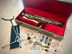 Vintage Evette Buffet Tenor Saxophone with Case & Extras Cleaned! Mouthpieces Sax