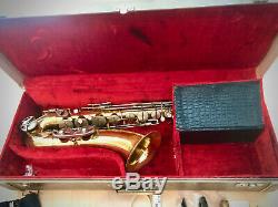 Vintage Evette Buffet Tenor Saxophone with Case & Extras Cleaned! Mouthpieces Sax