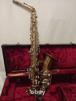 Vintage Evette Schaeffer ALTO Saxophone in Case made in France