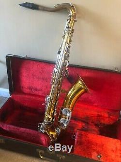 Vintage Evette Schaeffer Tenor Saxophone SN 35586 withCase & Selmer 3 Mouthpiece