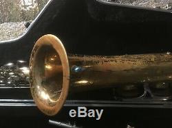 Vintage Evette Schaeffer Tenor Saxophone with mouthpiece hard case