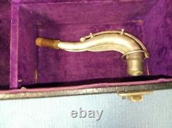 Vintage H. Bettoney Tenor Saxophone Made in USA With Case For Repair