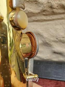 Vintage Holton Collegiate Tenor Sax Saxophone + Case + Sheet Music AS-IS