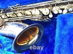 Vintage King Super 20 Silver Sonic Tenor Saxophone Cleveland Era