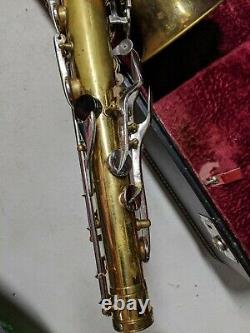 Vintage Linton Tenor Saxophone with case (serial # E5595)