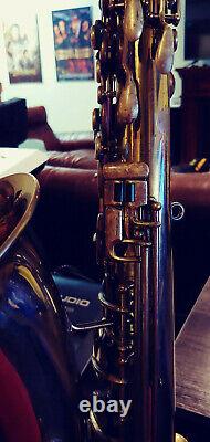 Vintage Martin Indiana stencil Tenor Sax Saxophone plays great