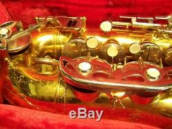 Vintage Old Kraftsman Saxophone with Case Music Brass Tenor Alto Estate Find