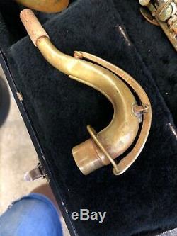 Vintage Old Pan American Tenor Saxophone -Restore/Parts with case ser# 100298 60M
