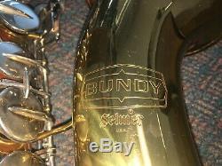 Vintage Original Bundy Selmer USA 560832 Tenor Saxophone with Case