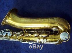 Vintage, Quality American Made King Cleveland 615 U. S. A. Tenor Saxophone + Case