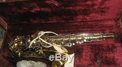 Vintage Refurbished Martin Busine Tenor Saxophone with Case, Grassi, French, Italy