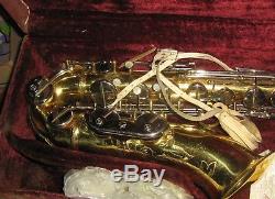 Vintage Refurbished Martin Busine Tenor Saxophone with Case, Grassi, French, Italy