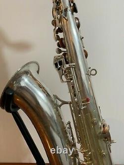 Vintage S/Plated Arta Guban'Luxor Solo' Tenor Saxophone with Mouthpiece and Case