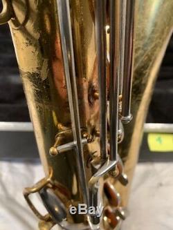 Vintage Selmer Bundy Tenor Saxophone Parts or Repair With Case