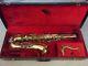 Vintage Tenor Saxophone Made In Italy + Case