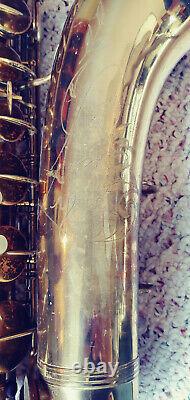 Vintage Tenor Saxophone Martin Indiana Stencil