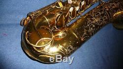 Vintage The Martin Tenor Saxophone withCase Matching Numbers 1957