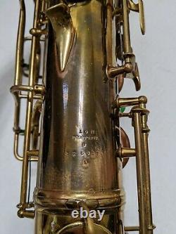 Vtg 1947 Conn 10M Naked Lady Tenor Saxophone PROTEC Padded Case 326XXX Elkhart