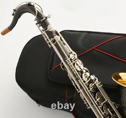 WTS-670 Balck silver nickel Tenor Saxophone Gold Bell Saxophones FREE SHIPPING