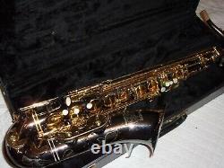 Woodwind Company Tenor Saxophone In Beautiful Black and Gold Finish, Nice