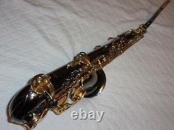 Woodwind Company Tenor Saxophone In Beautiful Black and Gold Finish, Nice