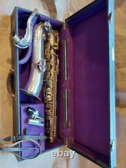 Wurlitzer American LowPitch Tenor Saxophone USA, Classic Antique, Nickel/Silver