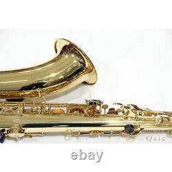 YAMAHA YTS-475 Tenor Saxophone with Hard Case Mouthpiece Ligature Strap Repaired
