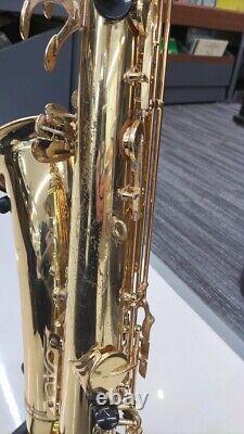 YAMAHA YTS-62 Tenor Sax Saxophone Vintage Purple logo with Hard Case Used Japan