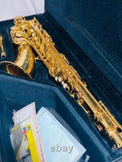 YAMAHA YTS-62 Tenor Saxophone Gold color with Hard Case from japan used