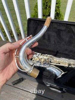Yamaha Model YTS-480 Silver Intermediate Tenor Saxophone Sax With Original Case