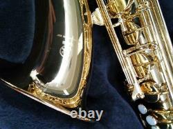 Yamaha YTS-380 Bb Tenor Saxophone Gold Lacquer Used Vintage with Case from Japan