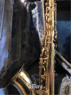 Yamaha YTS-61 Tenor Saxophone Gold-Plated with Hard Case and Mouthpiece